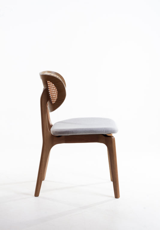 Silla de pintura de madera Elis 60 asientos tapizada en tela AB1016