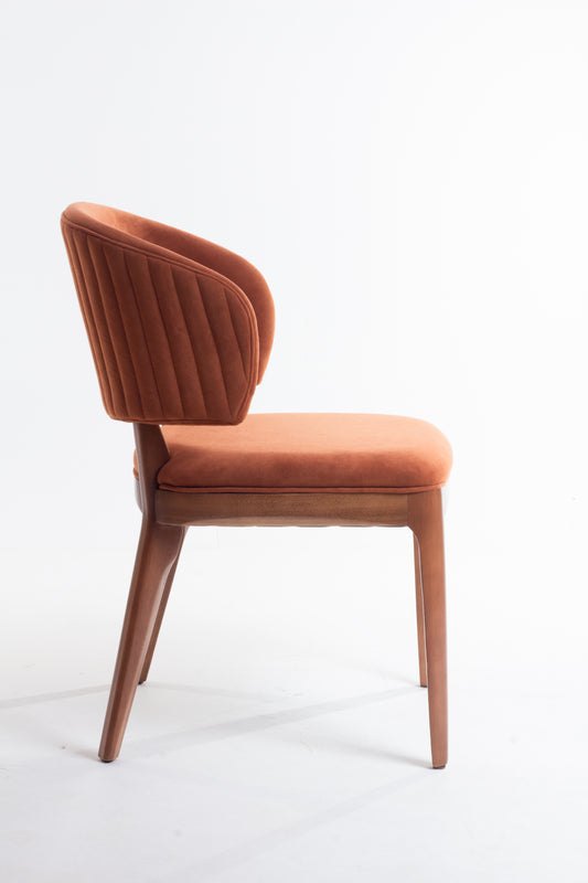 Ester Chair Wood Paint 30 Seat Upholstered Fabric BR6004