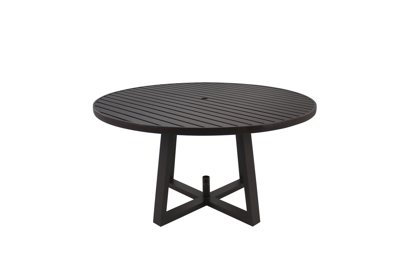 Angra Round Table 150cm Aluminum Coffee Color