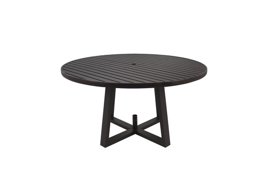Angra Round Table 150cm Aluminum Coffee Color