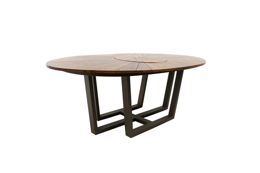 Diamantina Oval Table with Turntable 230x120cm Cumaru Wood