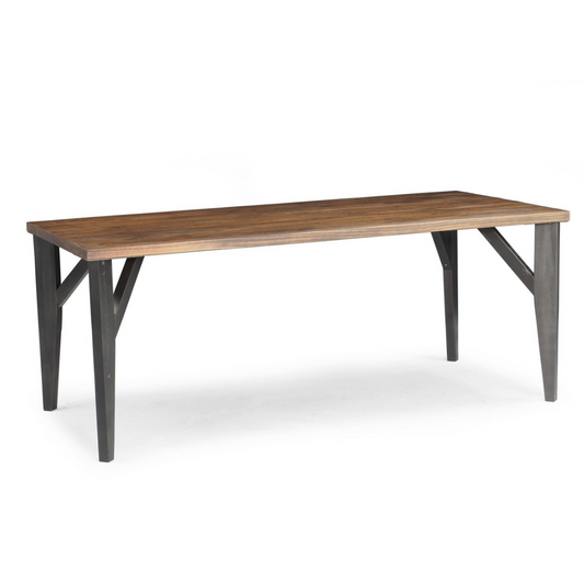 Mesa de Jantar Wood Madeira Maciça 190x90x75cm - 6 lugares