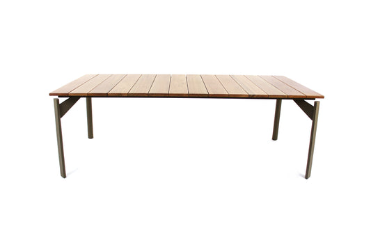 Sky Dining Table 220x100cm Freijó Wood Top Aluminum Fendi Color