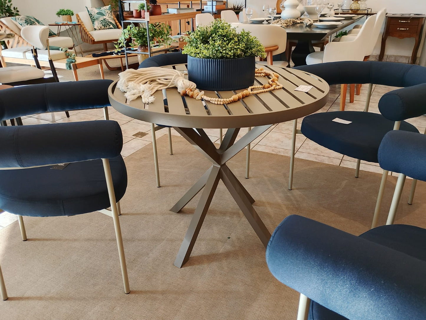 Revoada Side Table With Matte Off-White Glass Matte Walnut Wood