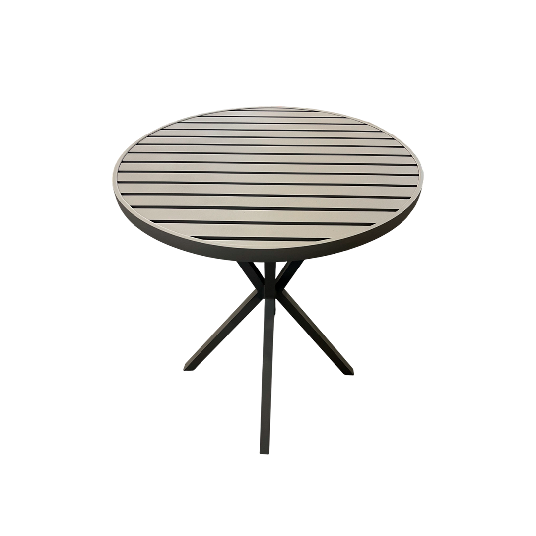 Mesa Bistrô Gramado 90cm Alumínio Cor Fendi