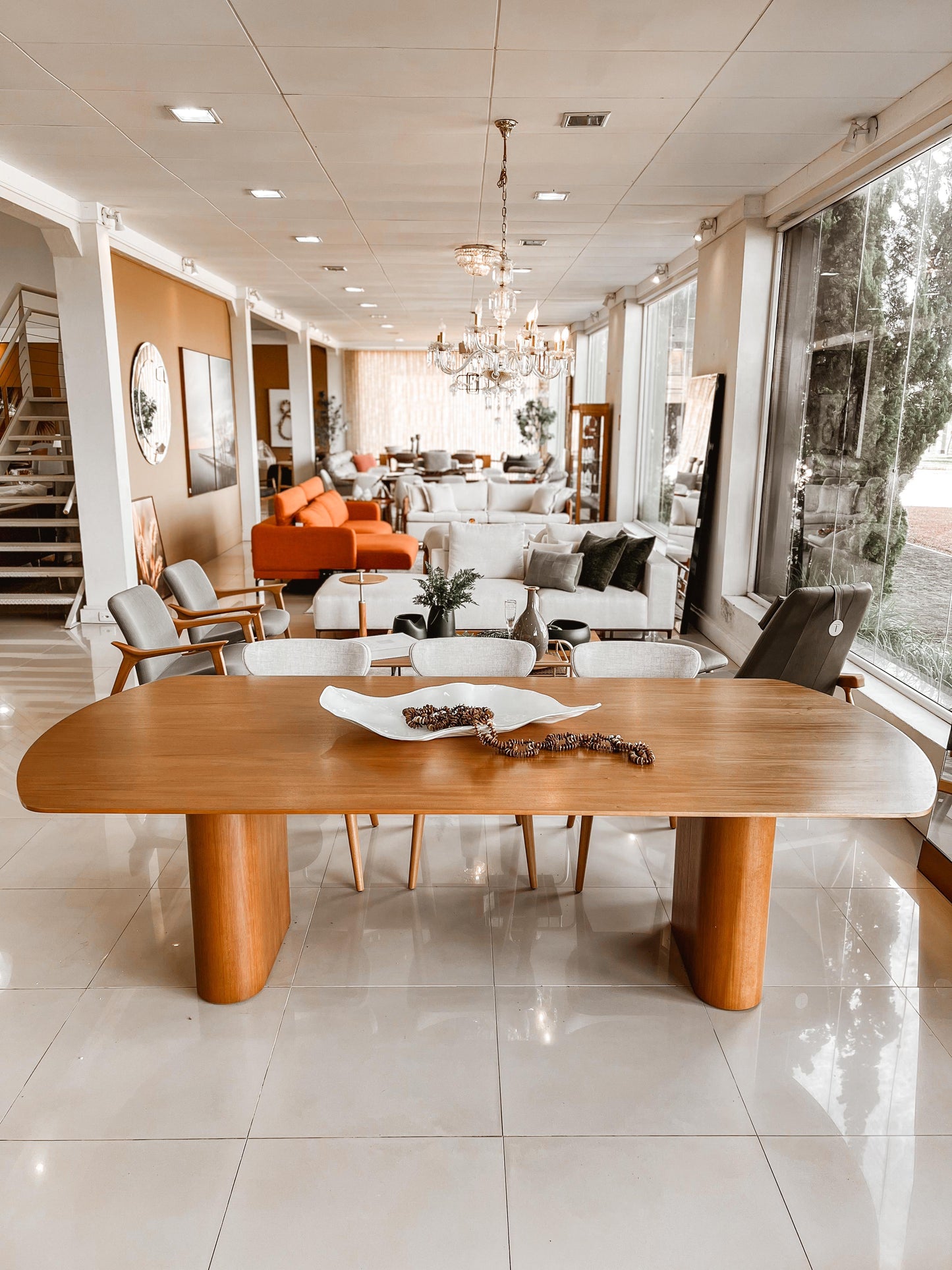 Brigitte Dining Table 220x110cm Wood - 8 Seats