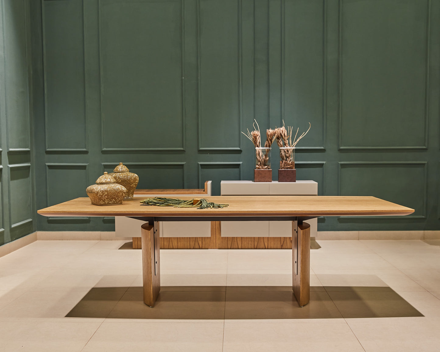 Find Dining Table with Solid Tauari Wood Base and Glass Top 180x90x77cm