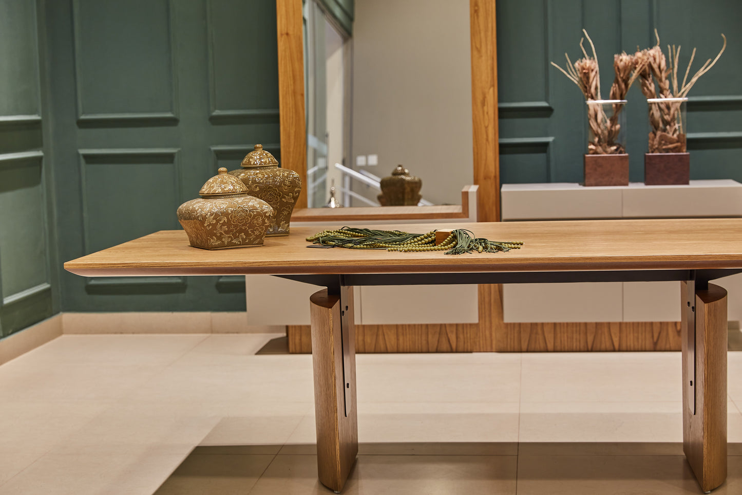 Find Dining Table with Solid Tauari Wood Base and Glass Top 180x90x77cm