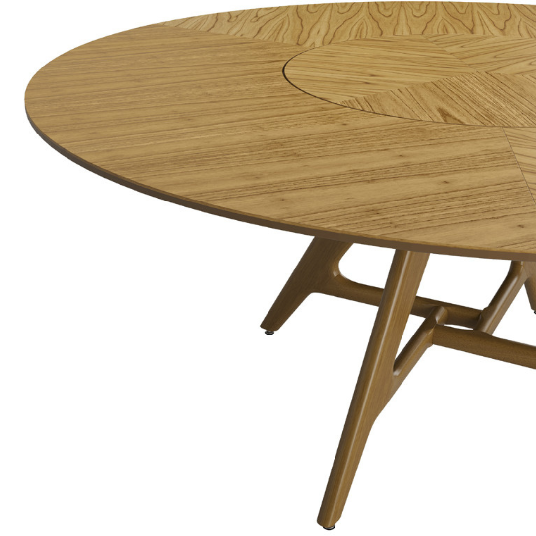 Find Dining Table with Solid Tauari Wood Base and Glass Top 180x90x77cm