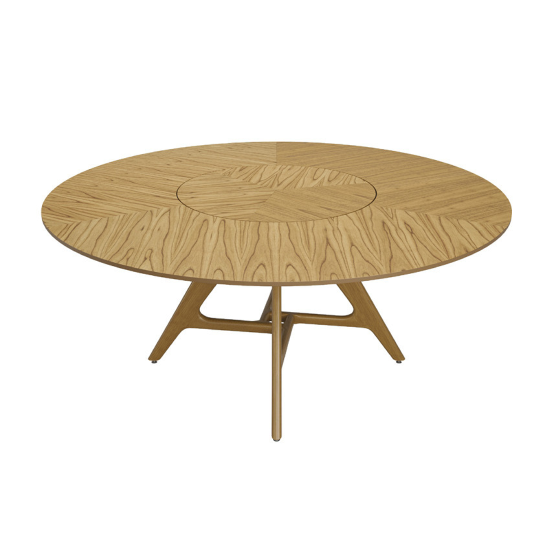 Find Dining Table with Solid Tauari Wood Base and Glass Top 180x90x77cm