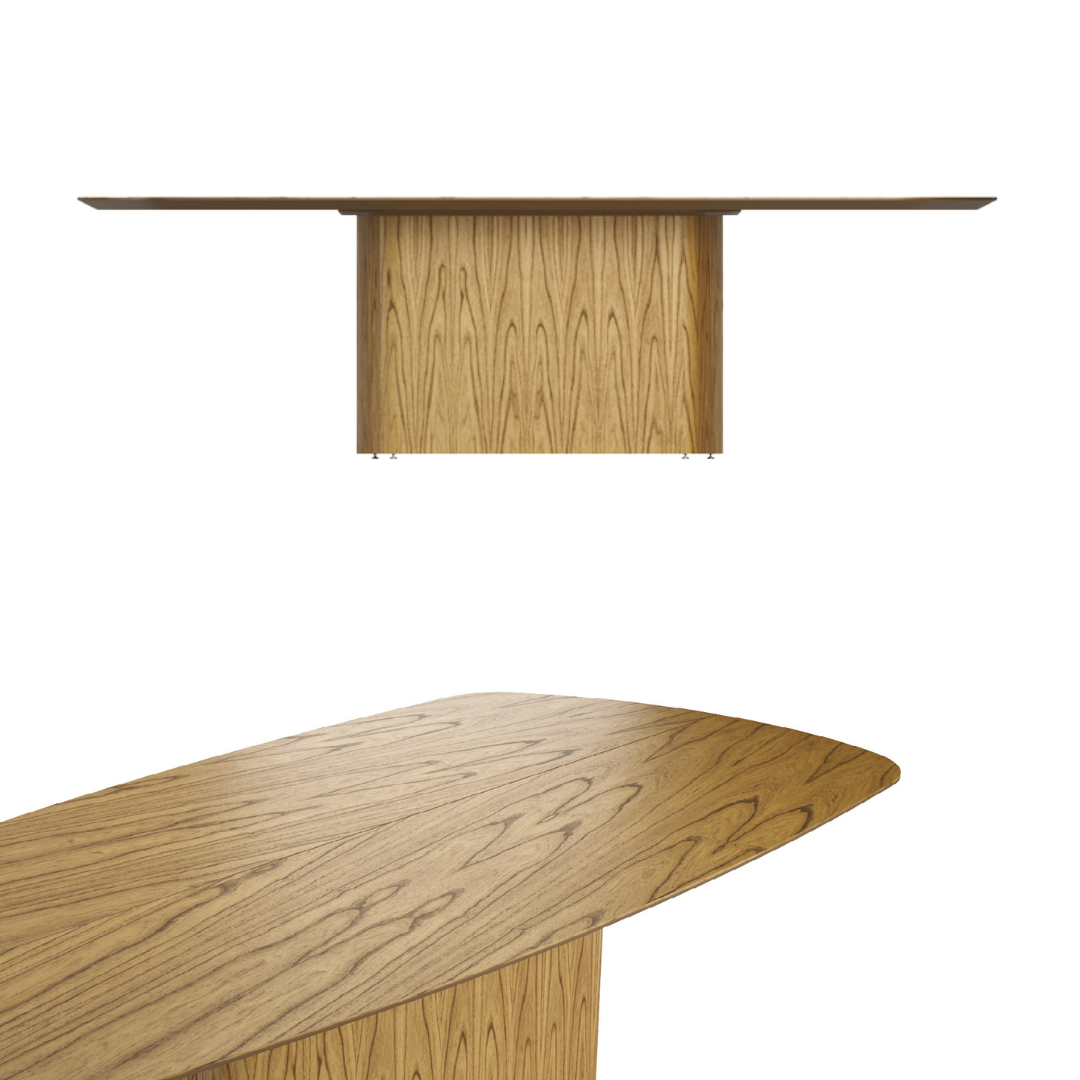 Find Dining Table with Solid Tauari Wood Base and Glass Top 180x90x77cm