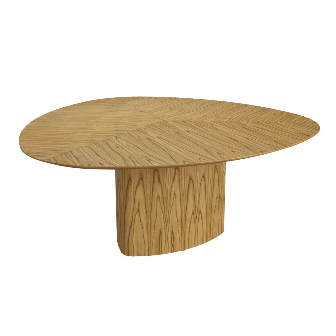 Find Dining Table with Solid Tauari Wood Base and Glass Top 180x90x77cm