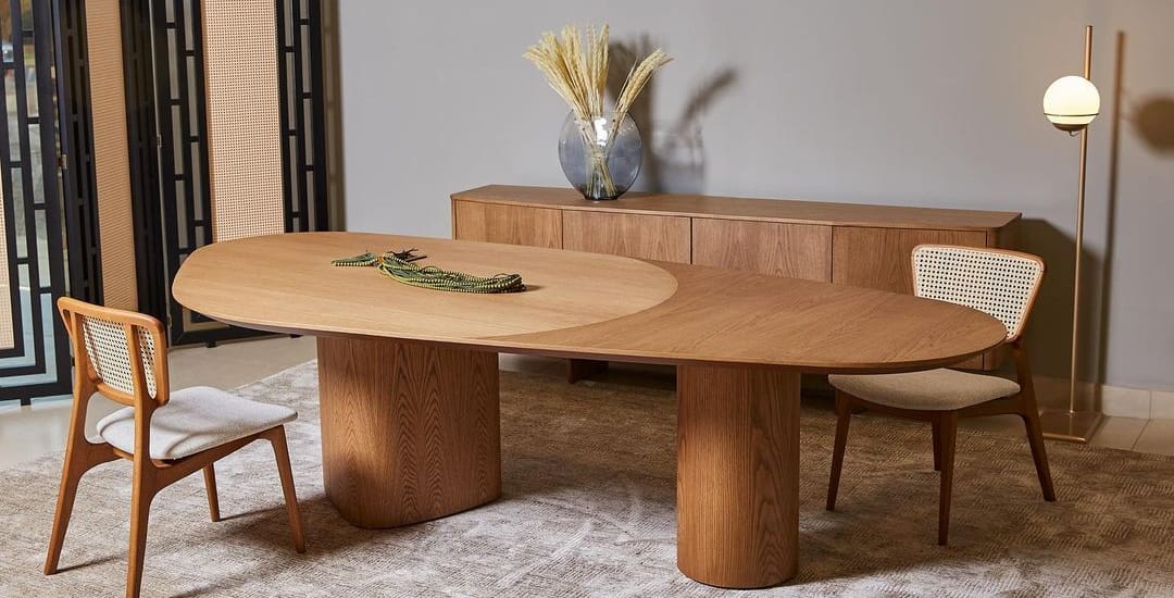 Find Dining Table with Solid Tauari Wood Base and Glass Top 180x90x77cm