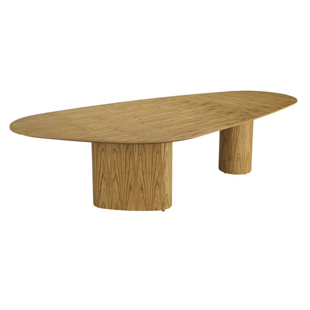 Find Dining Table with Solid Tauari Wood Base and Glass Top 180x90x77cm