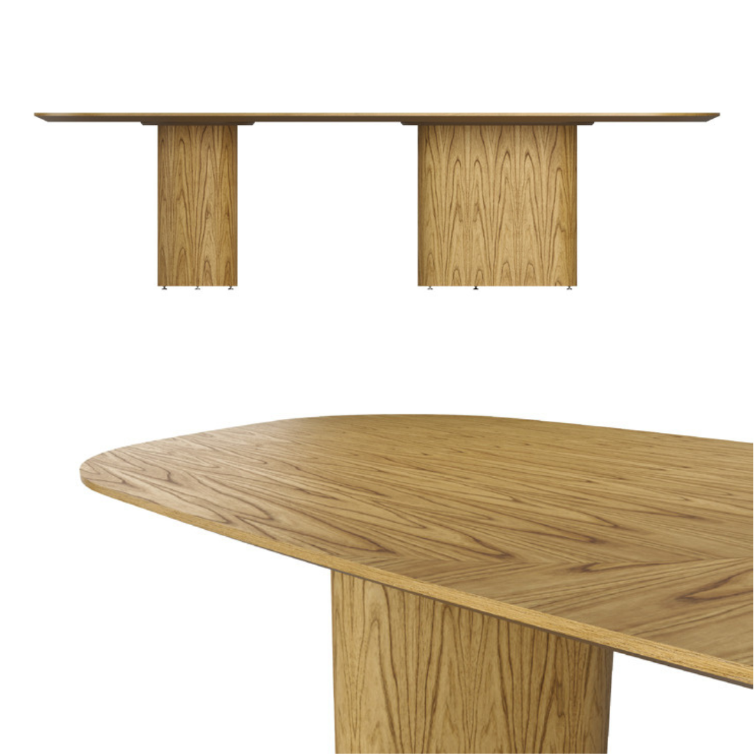 Find Dining Table with Solid Tauari Wood Base and Glass Top 180x90x77cm