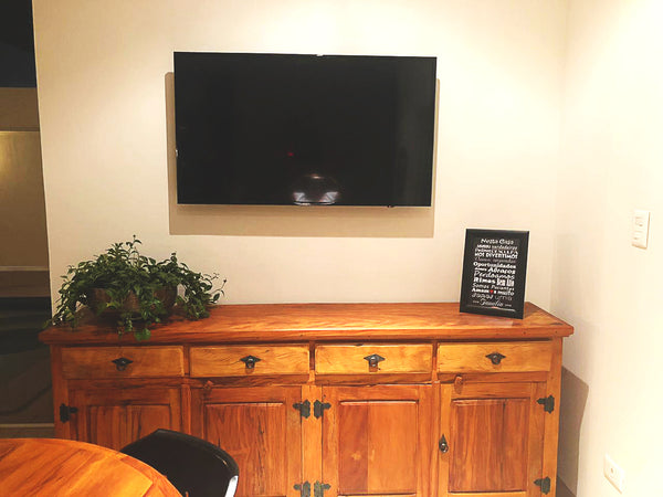 Ambiente 3 com Mueble Arcaz Mostrador 200x45cm Madera Maciza