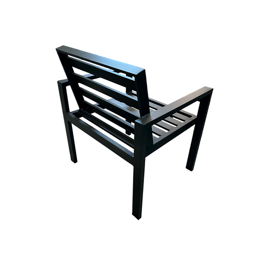 Polrona Volt com Braços Alumínio Cor Preto