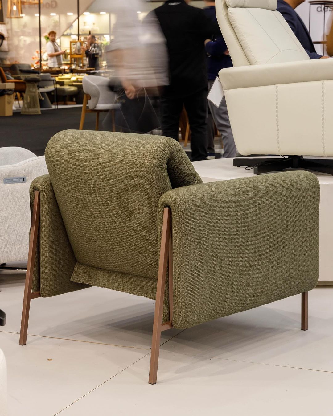 Belize Two Way Armchair Upholstered Fabric Backrest and Seat C-1018