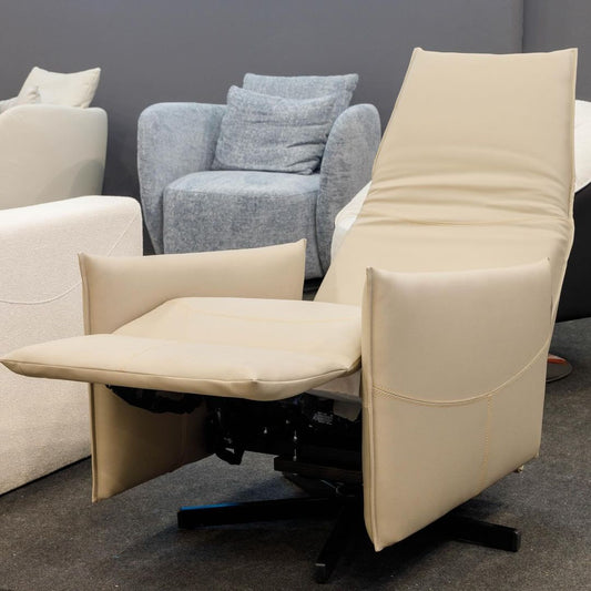 Mechanical King Armchair Upholstered Fabric Backrest and Seat D-185