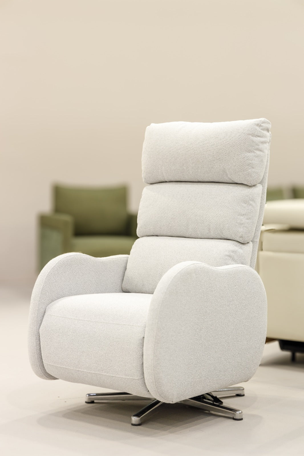 Sanremo Electric Armchair Upholstered Fabric Backrest and Seat C-1011