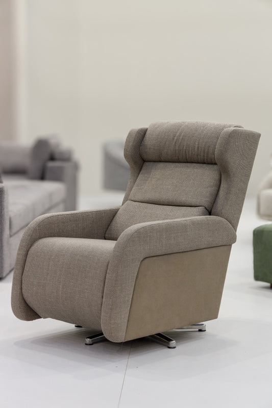 Volare Electric Armchair Upholstered Fabric Backrest and Seat A-972