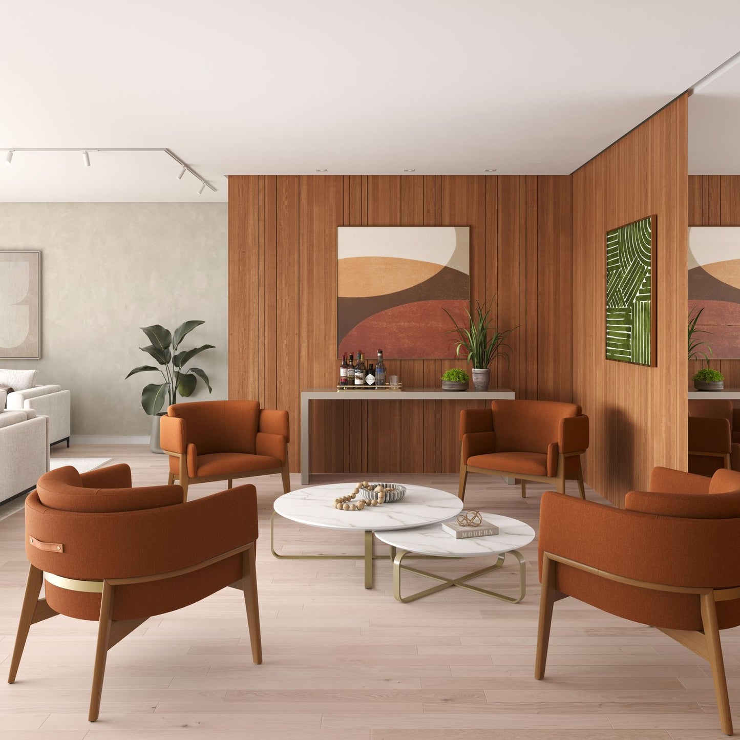 Poltrona Livorno Madeira Cinamomo Encosto e Assento Estofado Tecido 162