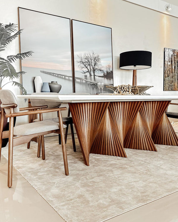 Ambiente 1 com Gran Vitara Dining Table 300x120cm Wood - 10 Seats