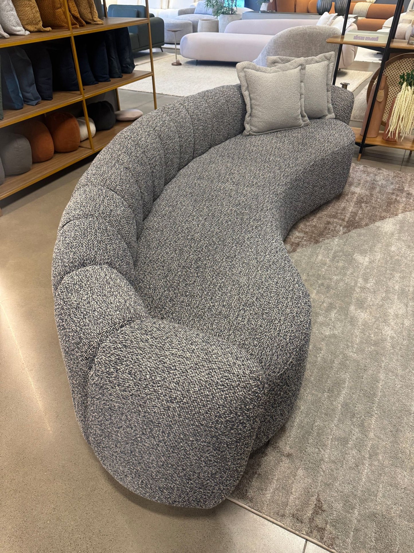 Melissa Armchair Upholstered Linen Sapphire AA344 | Toth Móveis
