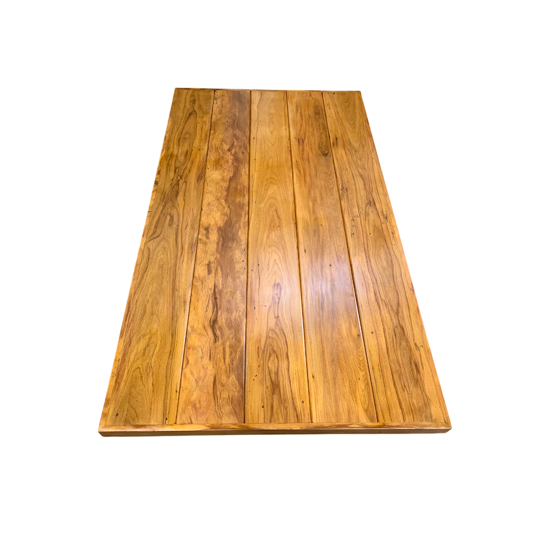 Tampo de Mesa de Jantar Frisado 160x80cm Madeira Maciça
