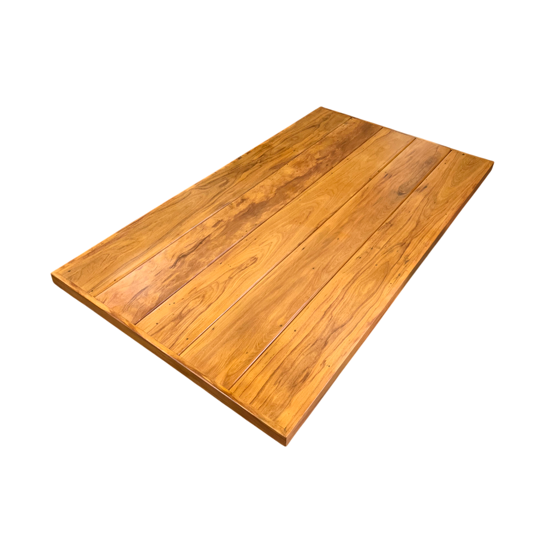 Tampo de Mesa de Jantar Frisado 160x80cm Madeira Maciça