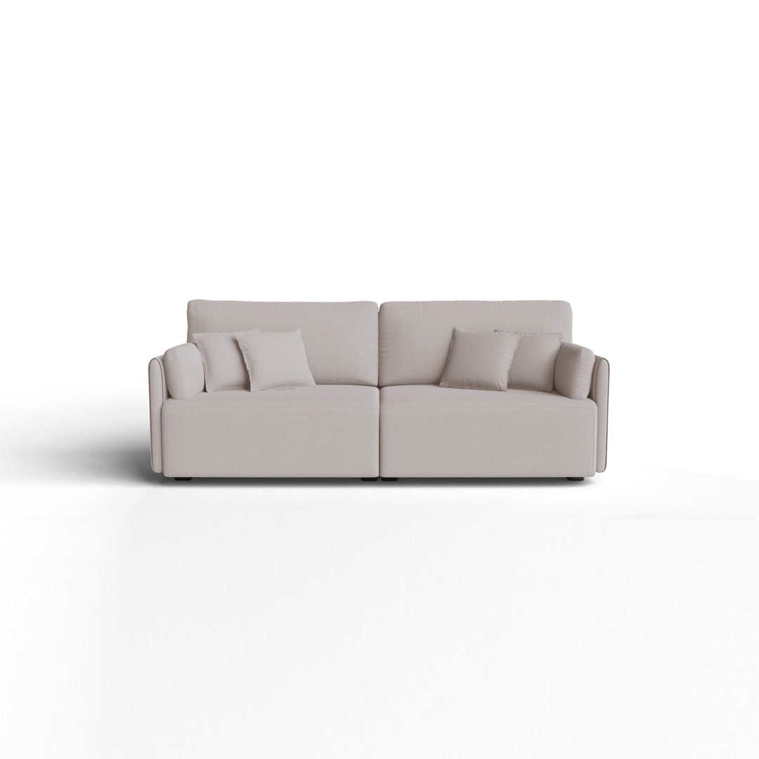 Torino Upholstered Sofa in Light Linen - 2 Modules