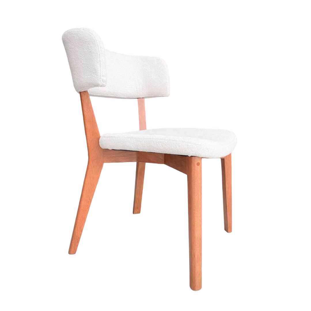 Silla de pintura de madera Hanna 30 plazas tapizada en tela A01