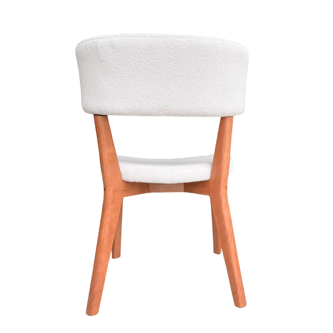 Silla de pintura de madera Hanna 30 plazas tapizada en tela A01