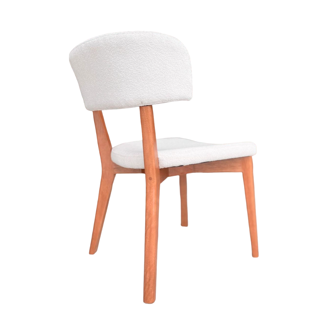 Silla de pintura de madera Hanna 30 plazas tapizada en tela A01