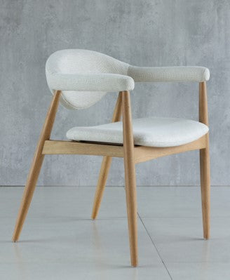 Taburete Olívia Madera 20 Asiento Respaldo Paja Hexagonal Tapizado Tela AQ8014