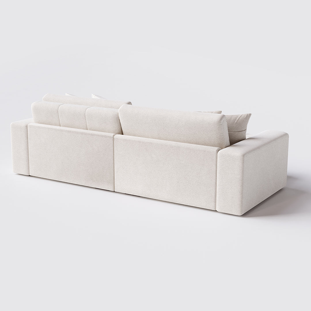 Duomo Upholstered Sofa in Light Linen - 2 Modules