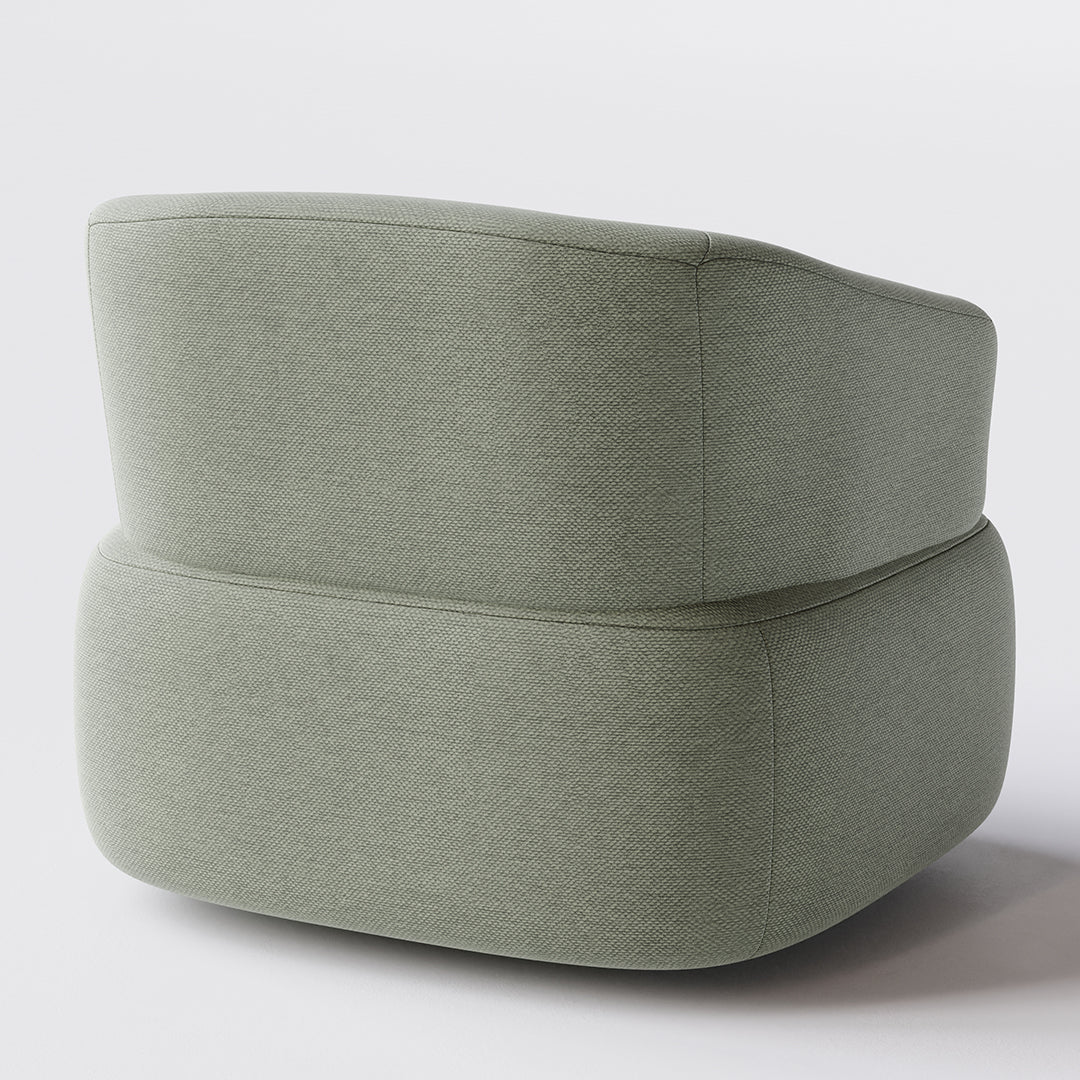 Sillón Melissa Tapizado en Lino Gris