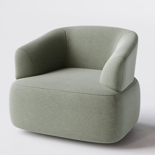 Sillón Melissa Tapizado en Lino Gris