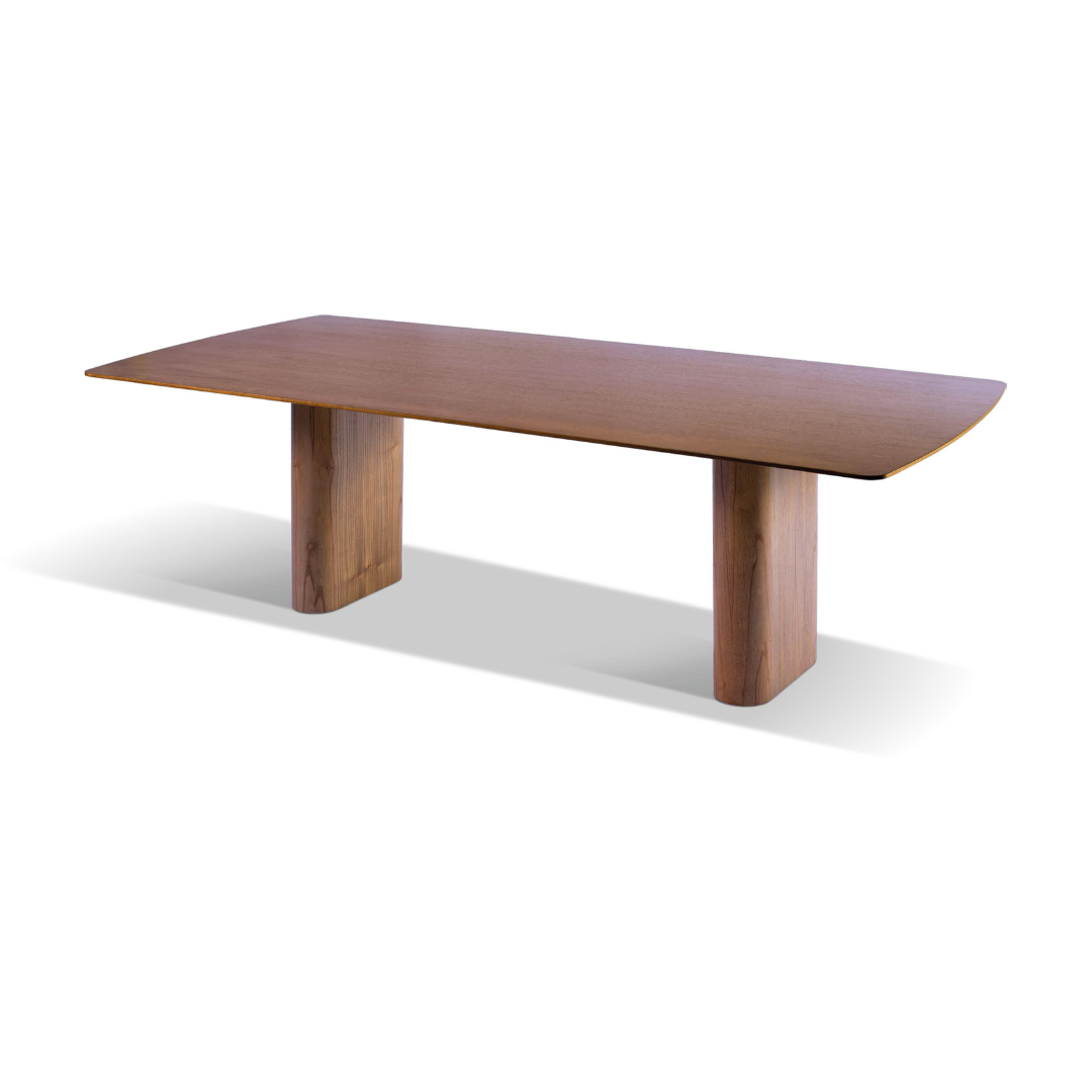Mesa de Jantar Brigitte Madeira Cor Jequitibá 58 220x110cm