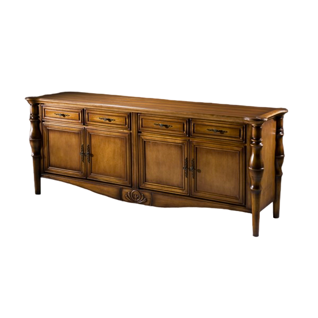 Amistad Counter 223x61x90cm Aged Wood