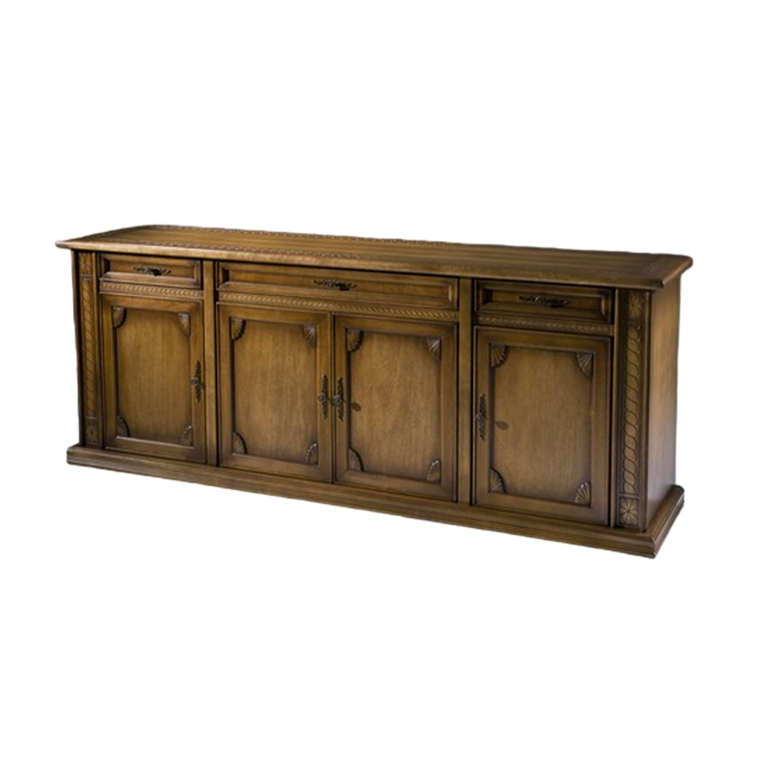 Fenix Counter 223x51x91cm Aged Wood