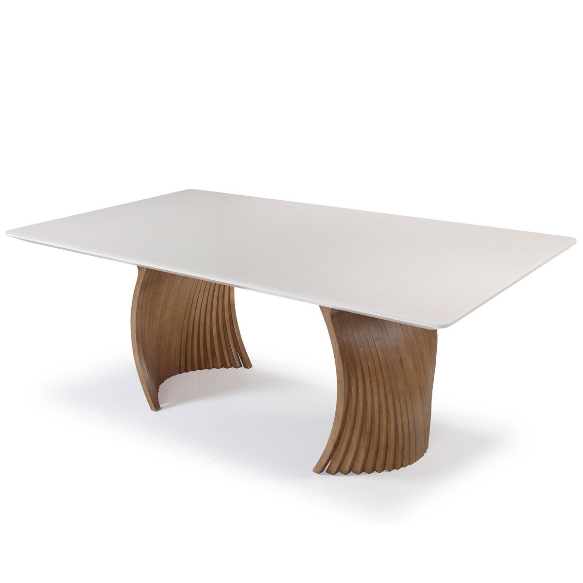 Scar Dining Table with Glass 2.00x1.10m - 6 Seats