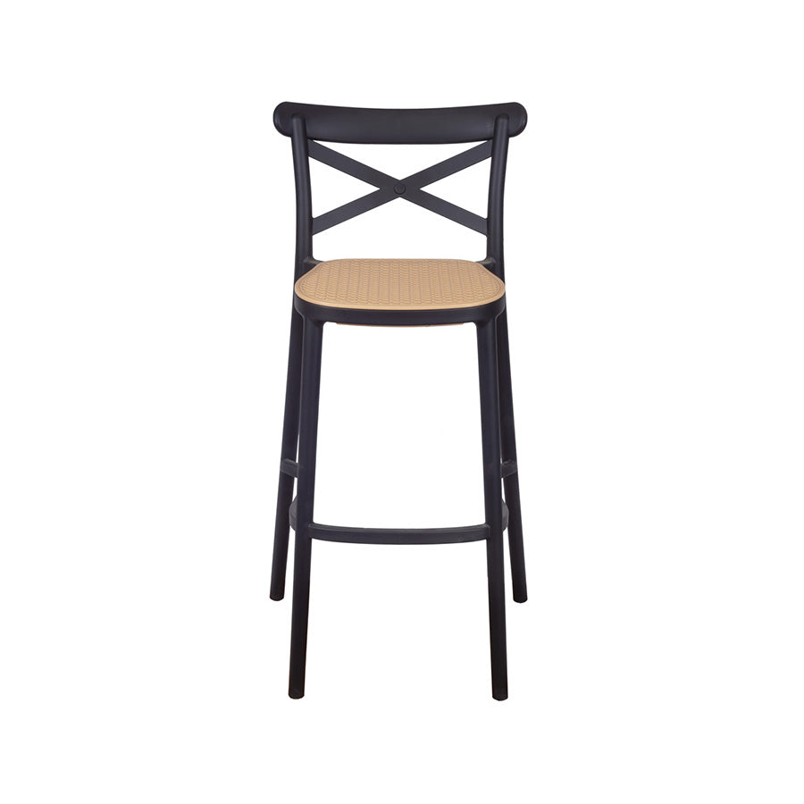 Plats Polypropylene Stool, Black