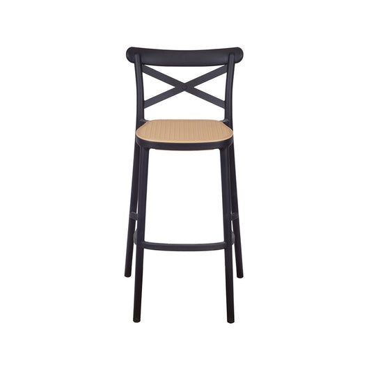 Plats Polypropylene Stool, Black