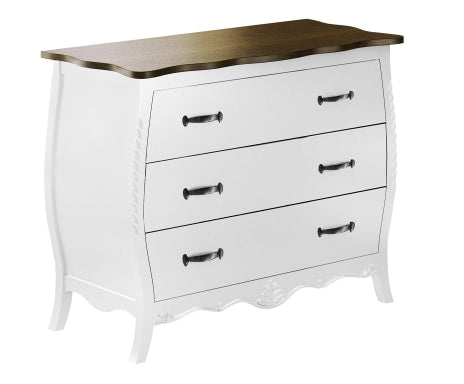 Canon Cómoda 3 Cajones 102x47x83cm Madera Blanco