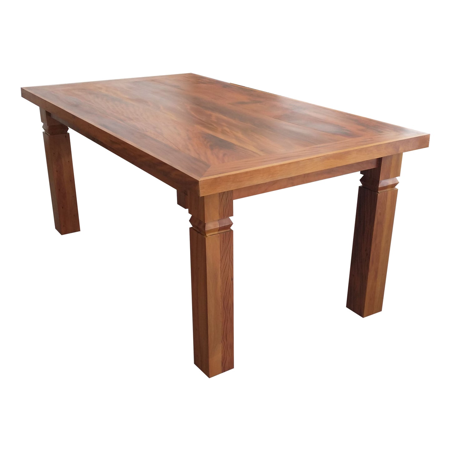 Diamond Dining Table 180x100cm Solid Wood - 6 Seats