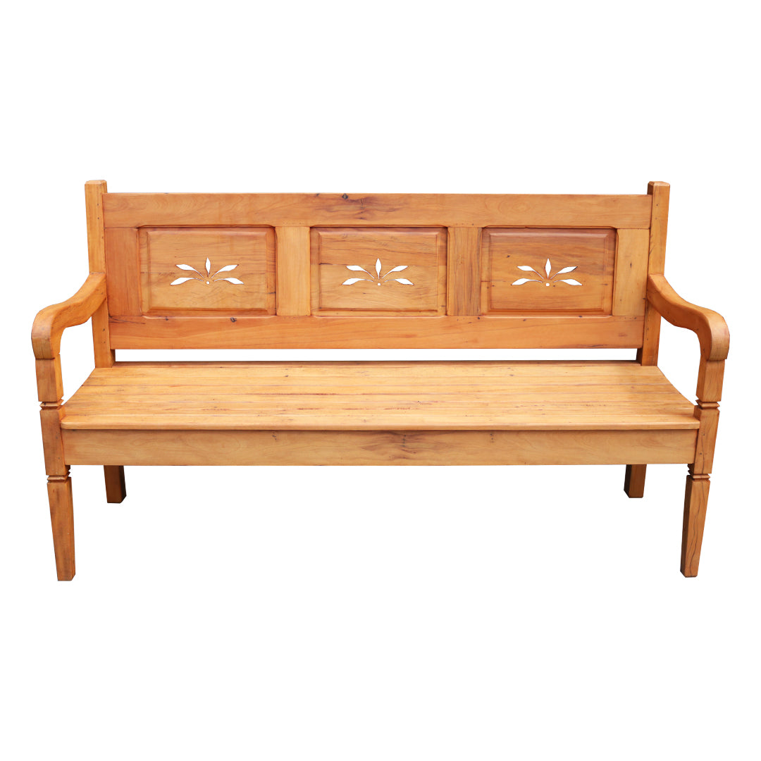 Solid Wood Flower Bench Set