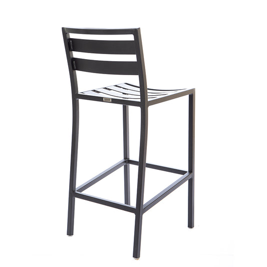 Banqueta Industrial Alumínio Cor Preta