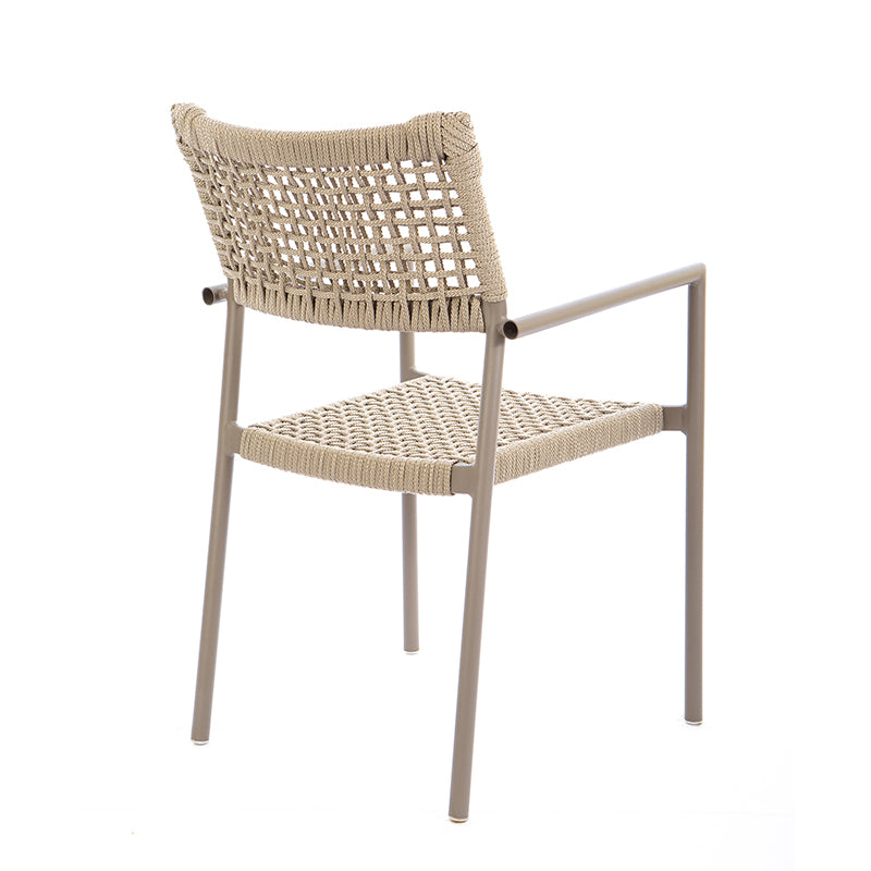 Aluminum Sun Chair Fendi Color Nautical Rope Fendi Color
