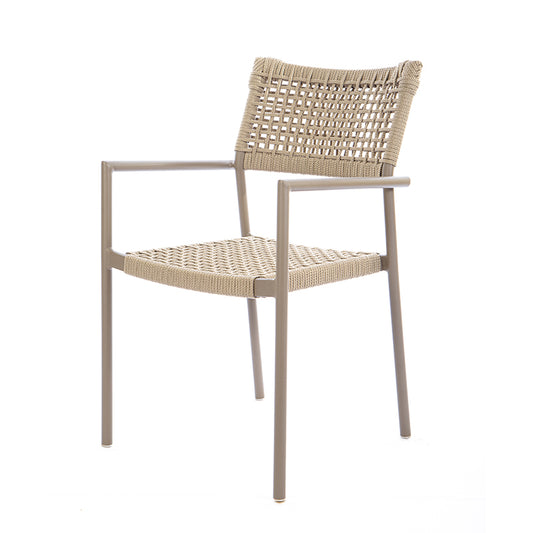 Aluminum Sun Chair Fendi Color Nautical Rope Fendi Color